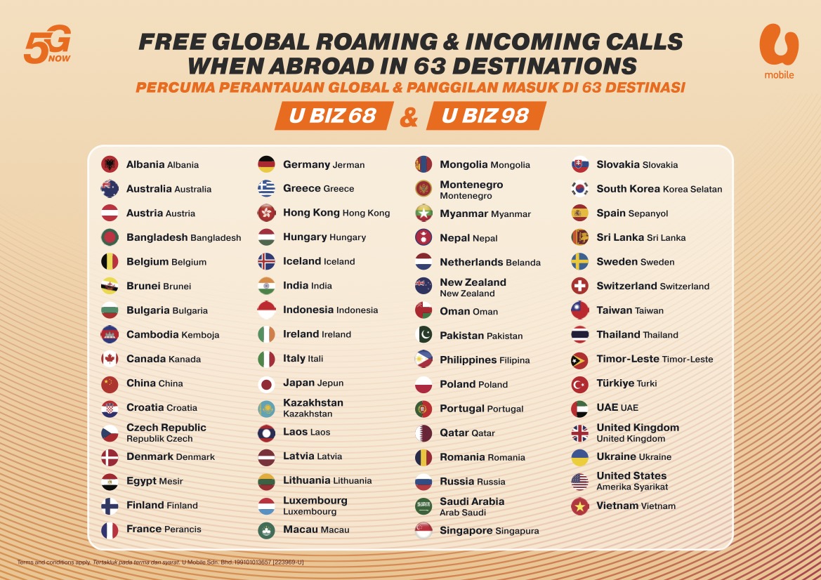 u mobile roaming package