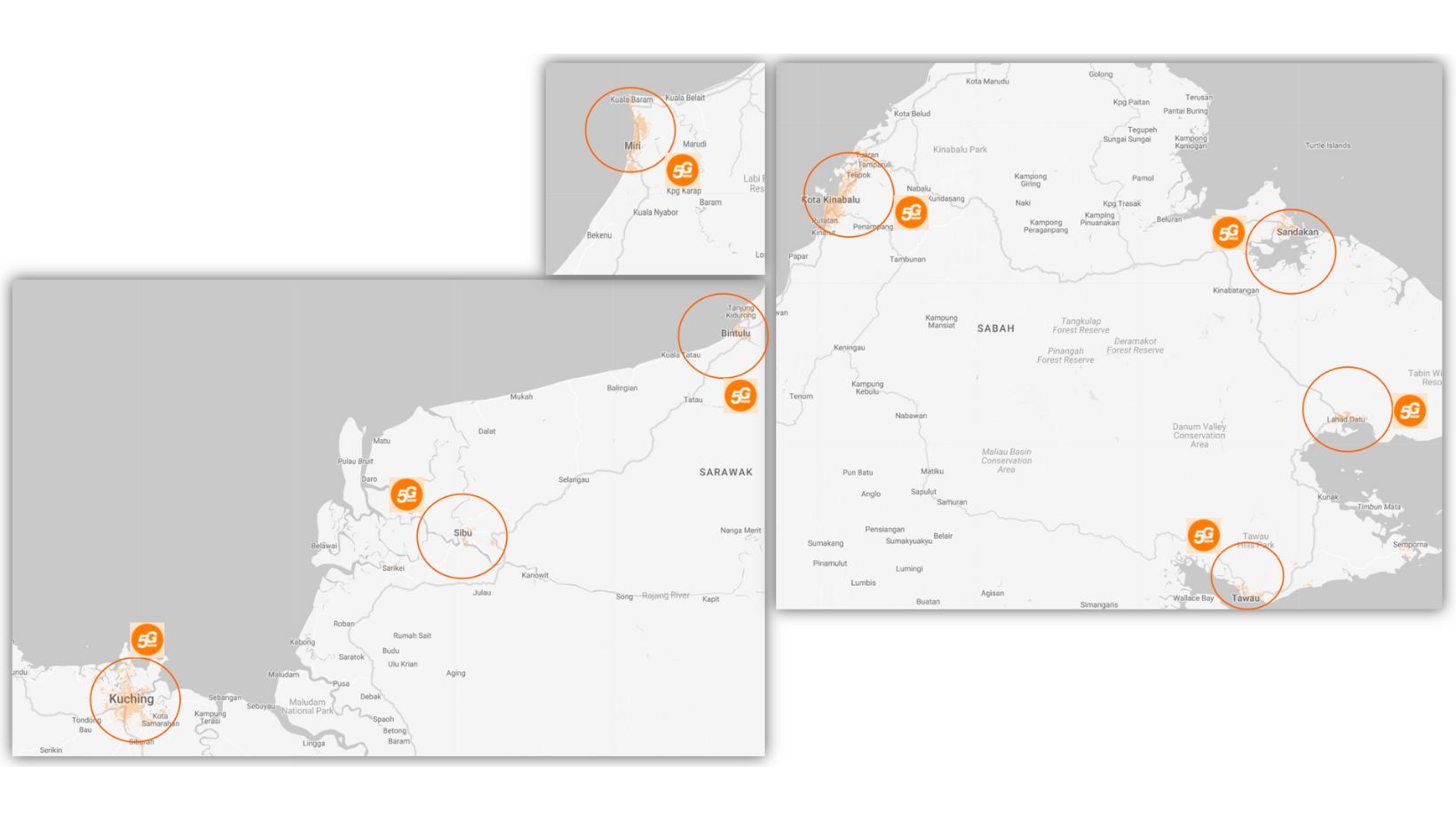 5G Coverage Available Area East Malaysia