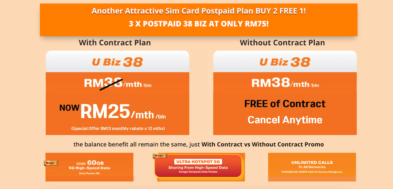 U Mobile Business Postpaid Plan